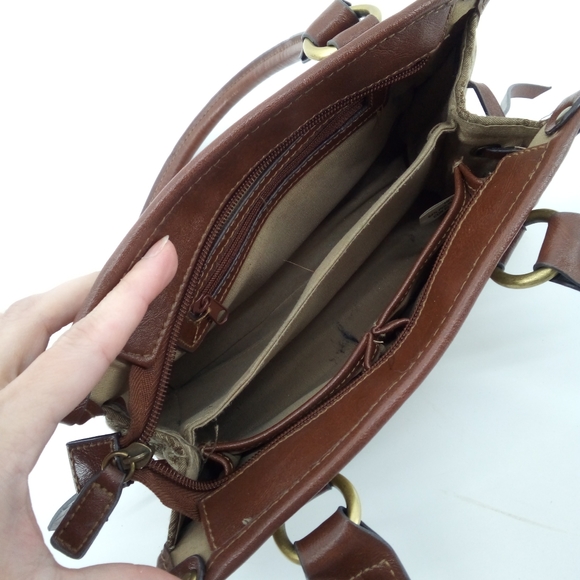 Rosetti Set Vegan Cotton Blend Brown Tan Bundle Shoulder Small Bags Y2K 2000's - Picture 6 of 16